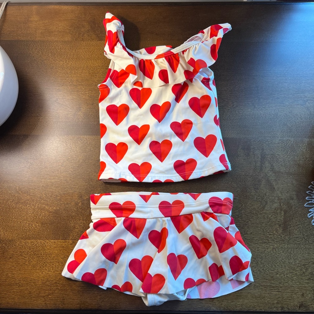 Hanna Andersson heart tankini swimsuit